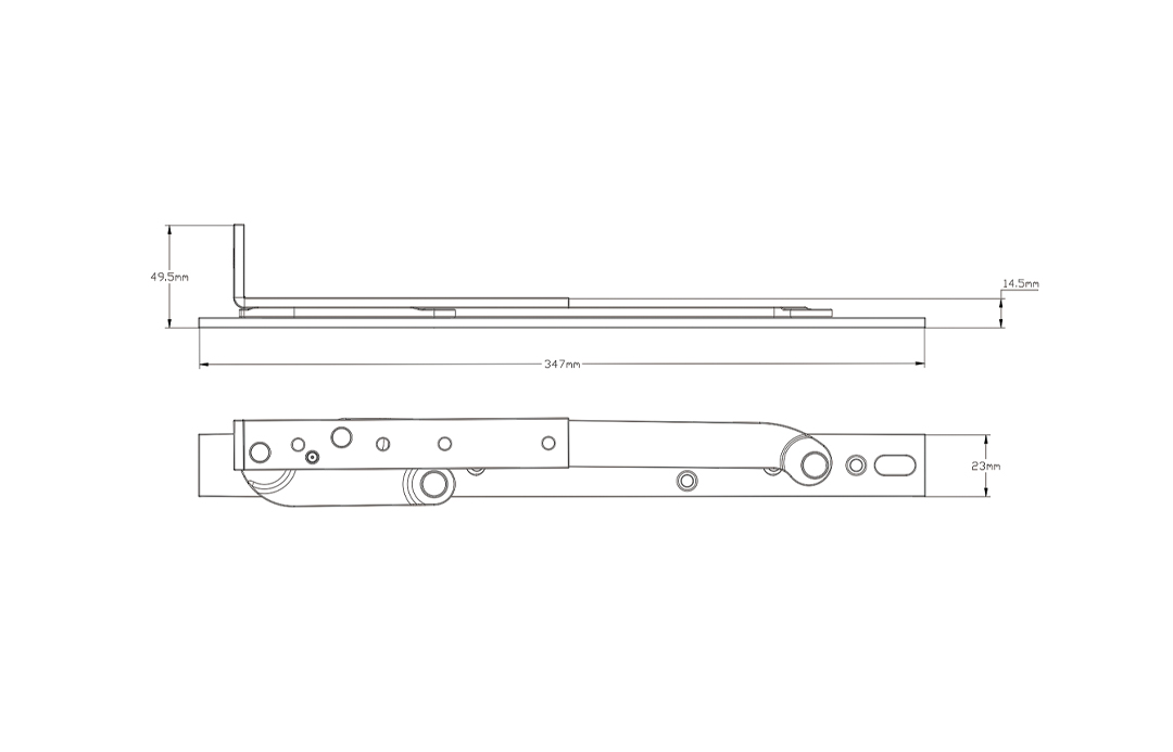 【沃特牌】VT-337 特重型5.0上悬窗撑